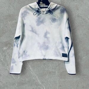 PINK VS Knit Tie Dye Cropped Hoodie